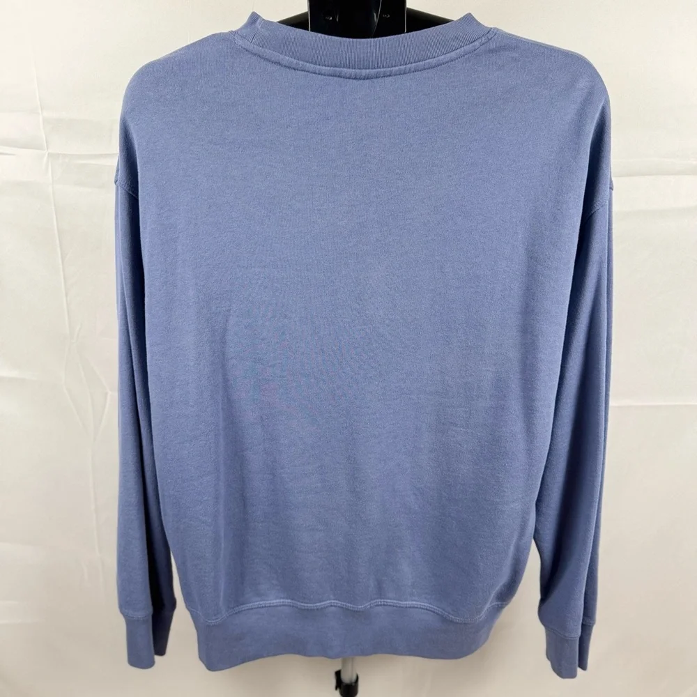 Levi's Logo Crewneck Sweatshirt XL Dusty‎ Blue Embroidered Red Tab Casual